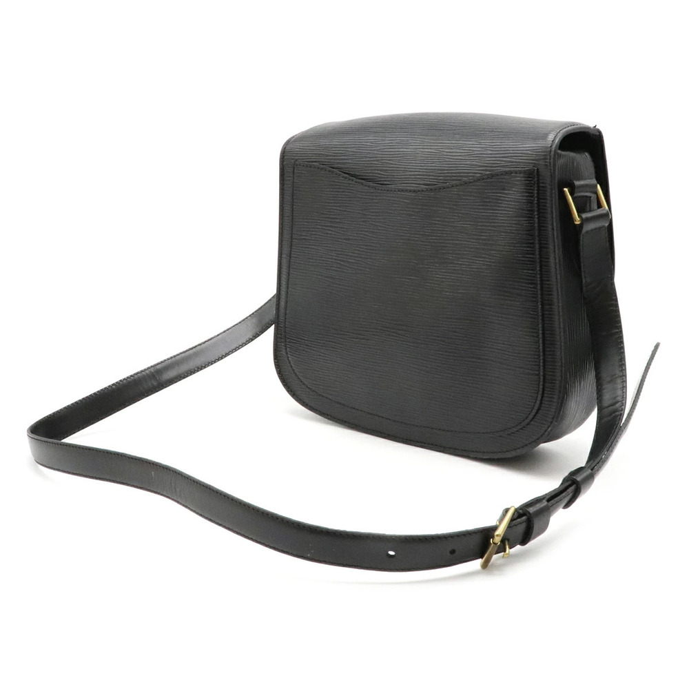 Louis Vuitton Black Crossbody Bag Noir Epi Saint Shoulder Cloud Leather Black